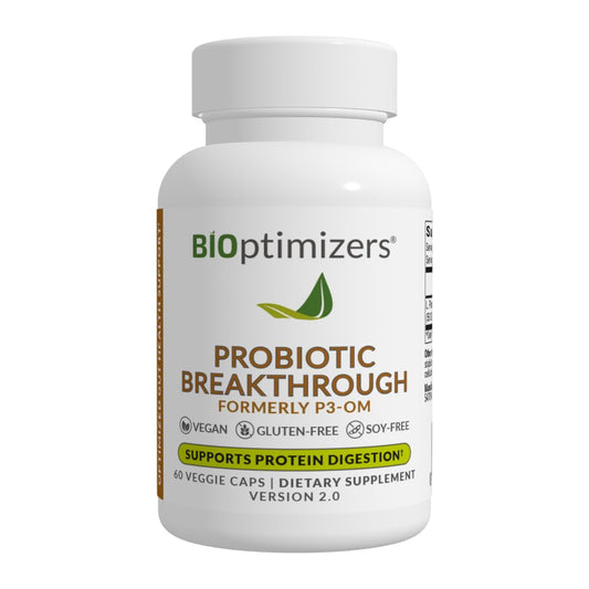 BIOptimizers Probiotic Breakthrough – Lactobacillus Plantarum OM Probiotics & Prebiotics Health Supplement for Gut, Digestive & Immune Support Probiotics BIOptimizersUS supplements
