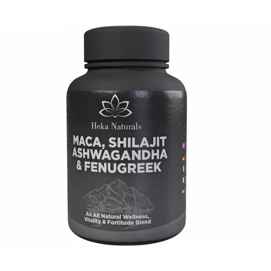 Heka Naturals Male Botanical Complex | 90 Capsules with Ashwagandha, Maca Root, Fenugreek & Shilajit | Traditional Plant-Based Ingredients for Active Lifestyles | Food Supplement Heka NaturalsAu supplements