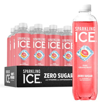 Sparkling Ice, Pink Grapefruit Sparkling Water, Zero Sugar Flavored Water, with Antioxidants Sparkling ICE Au supplements
