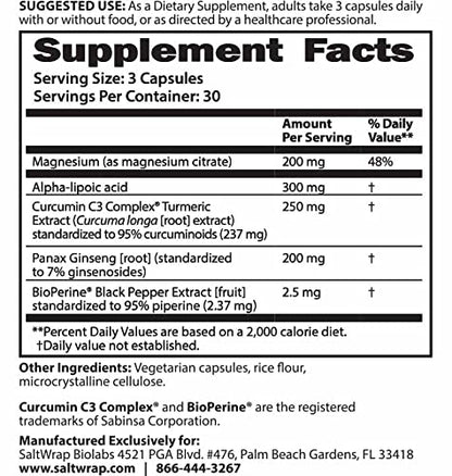 SaltWrap Mag 3D – Daytime (Non-Drowsy) Leg Cramp & Muscle Relief Support - Natural SaltWrapUS supplements