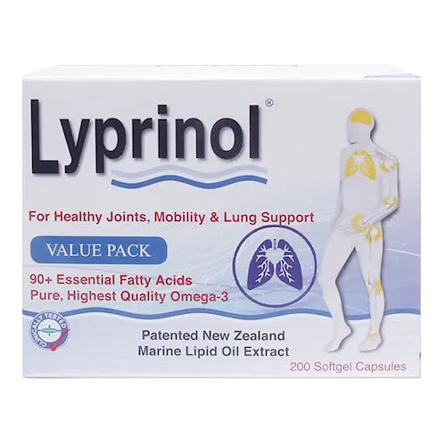 Pharma Lyprinol® Pcso-524® 200 Capsules New Zealand Green Lipped Mussel Extract Oil Joint Health Support & Mobility LyprinolAU supplements