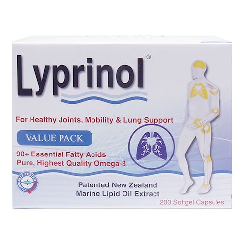 Pharma Lyprinol® Pcso-524® 200 Capsules New Zealand Green Lipped Mussel Extract Oil Joint Health Support & Mobility Lyprinol Au supplements
