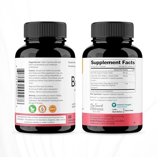 Sandhu's Beet Root Powder Capsules with Bioperine| 60 Capsules, 60 Days Supply Sandhu's Au supplements