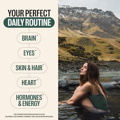 Orlo DHA Supplement 1000mg - 3X Absorption Natural Icelandic Nordic Omega 3 DHA & EPA for Brain & Eye Support – Vegan Fish Oil Alternative, No Fishy Aftertaste, 60 Easy-to-Swallow Mini Softgels Orlo Au supplements