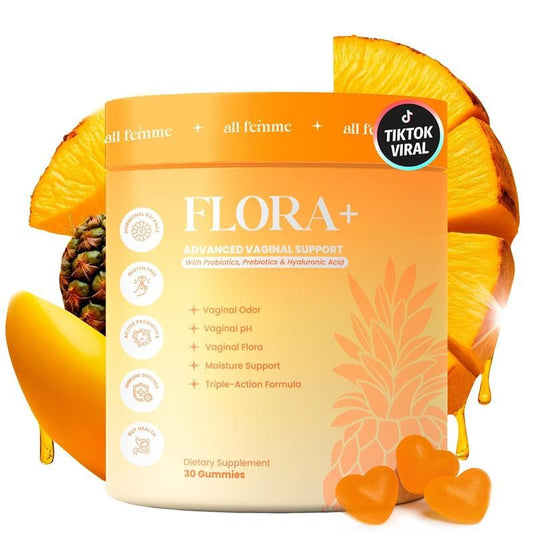 ALLFEMME Flora+ Women’s Vaginal Probiotic Gummies for pH Balance, Odor and Freshness Support with Prebiotics & Hyaluronic Acid ALLFEMMEUS supplements
