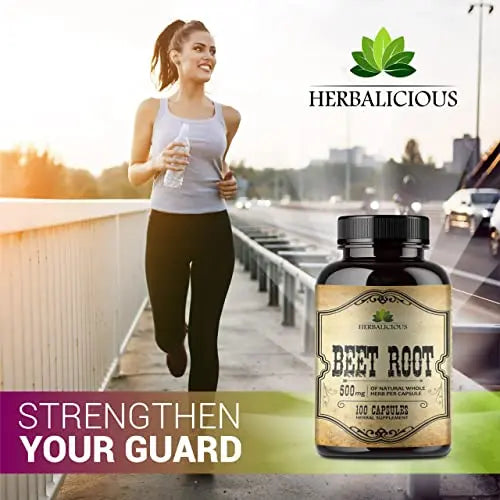 HERBALICIOUS Beet Root Capsules - Herbal Supplement for Athletic Performance HERBALICIOUS uk supplements