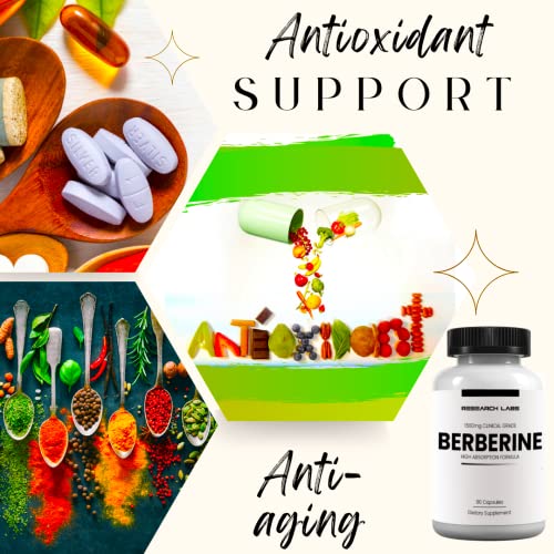 Research Labs 2 Fer 1 Ad - 1500mg Clinical Grade Berberine High Absorption Formula Research Labs Au supplements