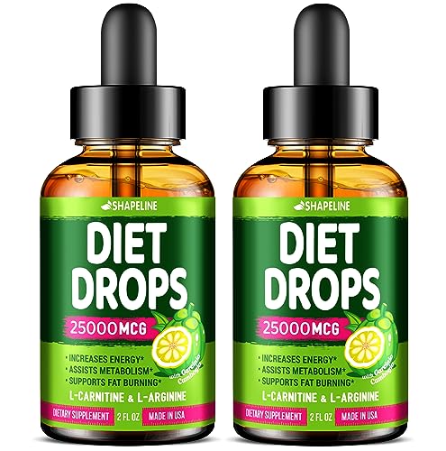(Pack of 2) Weight Loss Drops - Made in USA - Appetite Suppressant for Women & Men SHAPELINEAU supplements
