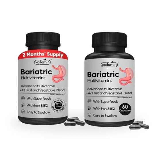 Bariatric Multivitamin with Iron - Easy-to-Swallow Capsule for Post Bariatric Surgery - Post Sleeve and Post Bypass KaitaminAU supplements