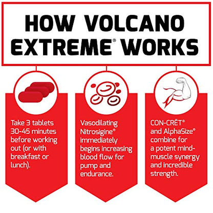 Force Factor Volcano Extreme Pre Workout Nitric Oxide Booster Supplement for Men Force FactorAU supplements