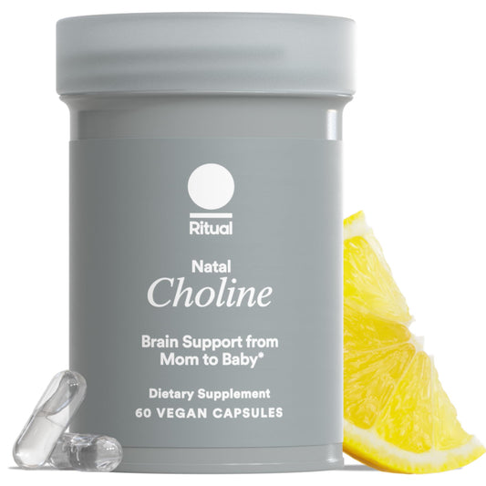 Ritual Natal Choline Supplement - 550mg - to Support Baby’s Cognitive Function When Taken During Pregnancy and Postpartum Choline Content in Breastmilk RitualNZ supplements