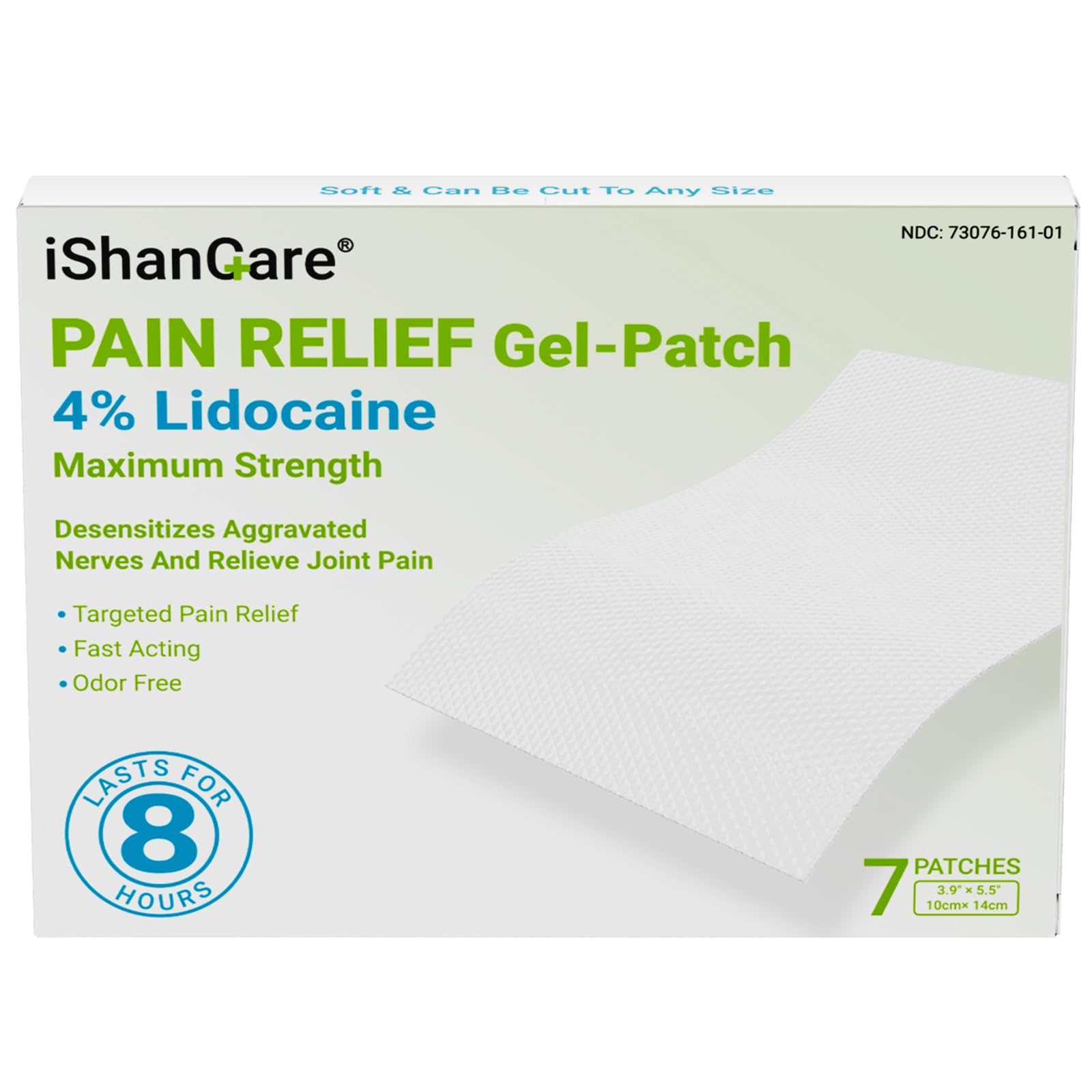 ishancare Maximum Strength Lidocaine Patches 4%, Flexible & Stay-Put Pain Relief for Knees, Elbows, and Lower Back, Fast-Acting Unscented Medicated Patch, 7 Count ishancare Au supplements