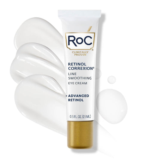 RoC Retinol Correxion Under Eye Cream for Dark Circles & Puffiness, Daily Wrinkle Cream RoCUS supplements