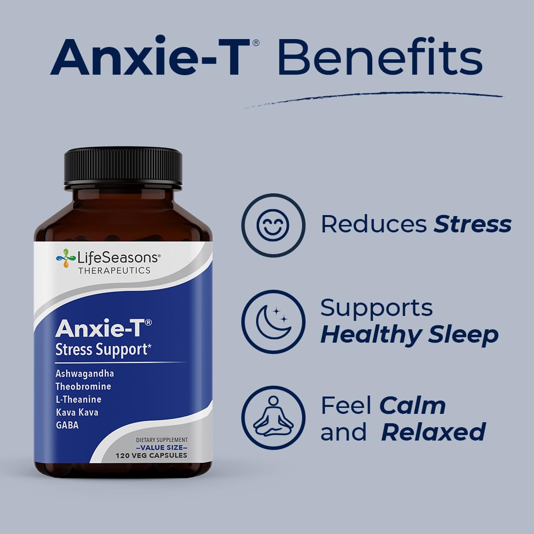 Anxie-T - Stress Relief Supplement - Supports Mood & Mental Focus - Feel Calm LifeSeasons Au supplements