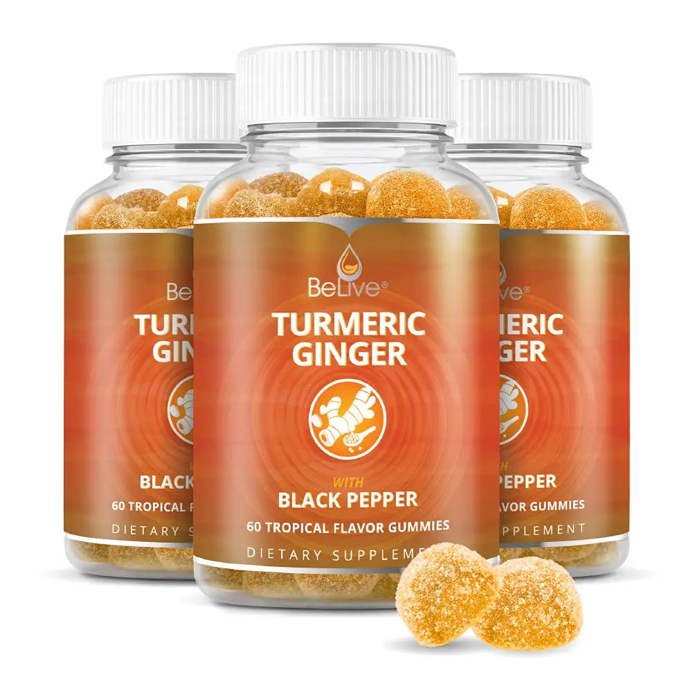 BeLive Turmeric Curcumin with Black Pepper & Ginger - Turmeric and Ginger Supplement BeLive uk supplements