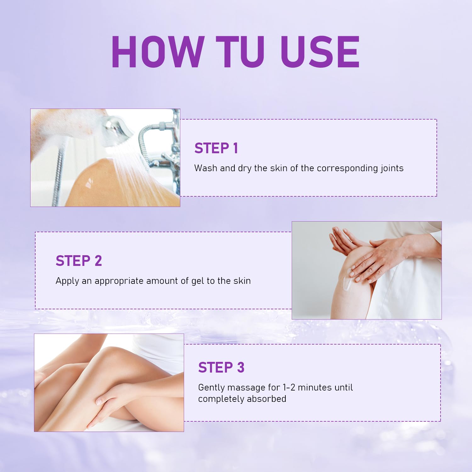 2PCS Soothing Relief Massage Gel, Joint Gel Purple Gel Cooling Activities Throughout The Body, Soothing Knees, Lumbar, Neck, Back, Shoulders, Hands, and Feet iaredon Au supplements