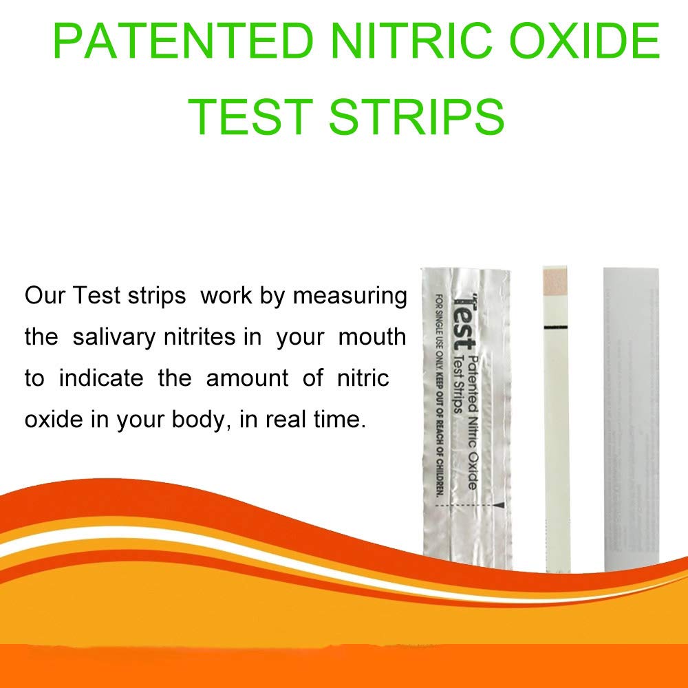Nitric Oxide Test Strips [50strips]- Nitric Oxide Indicator Strips Work by Measuring The TONNYLAB Au supplements