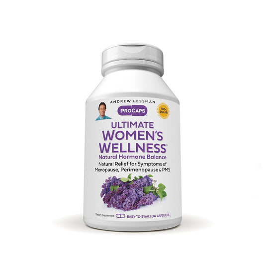 ANDREW LESSMAN Ultimate Women’s Wellness 30 Capsules - Naturally Relieves Menopause Symptoms, PMS, Perimenopause with Soy Isoflavones, EGCG, Cranberry, Indole-3-Carbinol. Easy to Swallow Capsules ANDREW LESSMANAU supplements