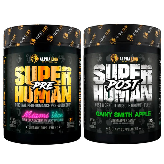 ALPHA LION Superhuman Pre Workout Powder & Post Workout Recovery Bundle ALPHA LIONAU supplements