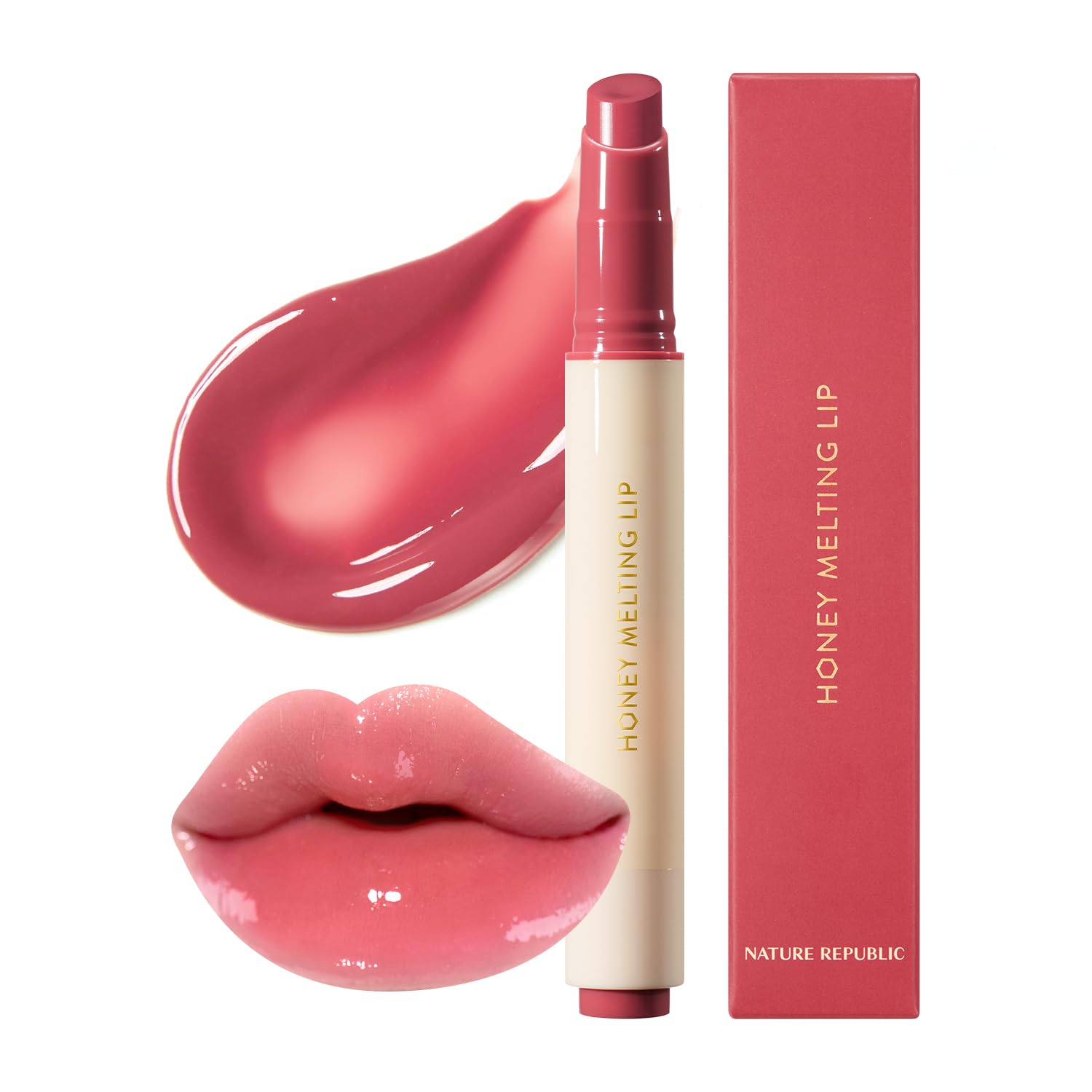 Nature Republic HONEY MELTING LIP (03 BERRY) SOFT LIP STICK, Hydrating Gloss, Moisturizing balms, Sheer tint, Shine & Glowy Finish, korean make up Nature RepublicBuy Supplements Australia