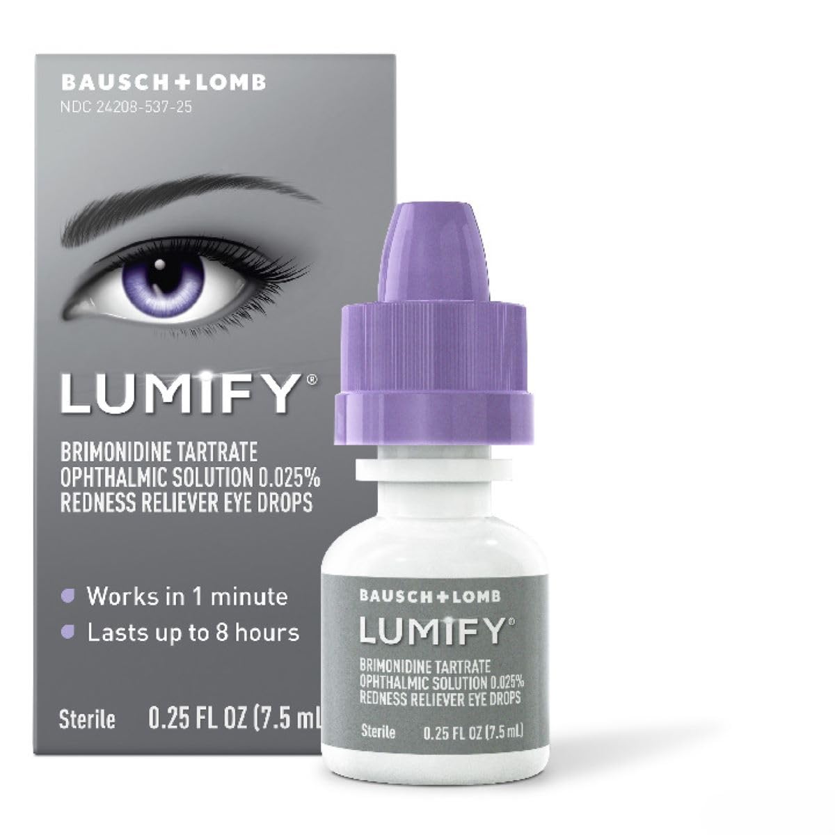 LUMIFY Eye Drops for Red Eyes, Redness Reliever for Brighter Looking Eyes, Works in 1 Minute & Lasts Up to 8 Hours, Eye Drops, 0.25 Fl Oz (7.5mL) LUMIFY Au supplements