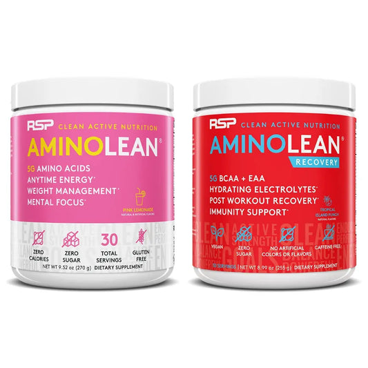 RSP NUTRITION AminoLean Pre Workout Energy (Pink Lemonade 30 Servings) RSP NUTRITIONUS supplements