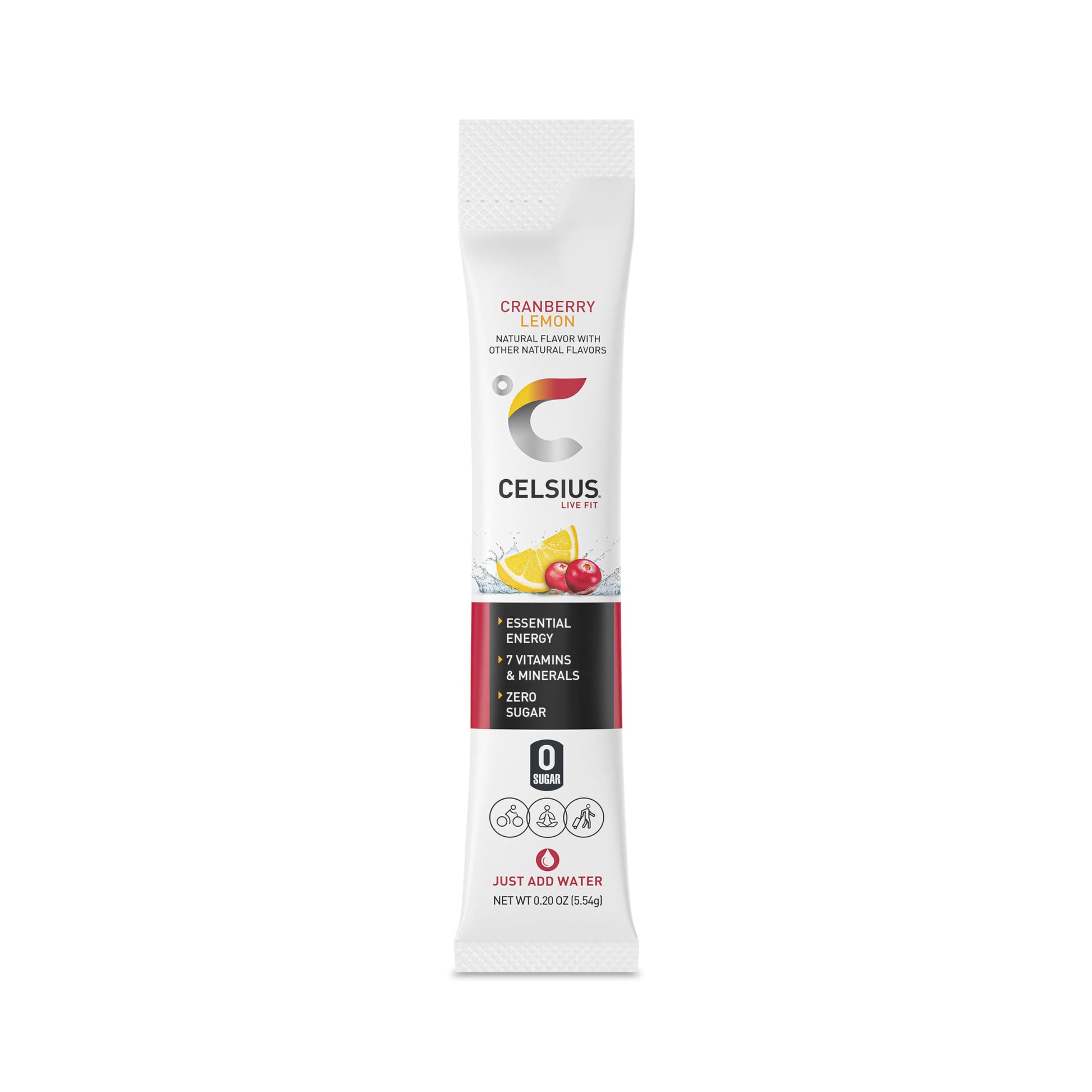 CELSIUS On-the-Go Powder Stick Packs, Cranberry Lemon, 2.7 Ounce - 14 Count CELSIUS Au supplements