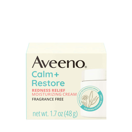 Aveeno Calm + Restore Facial Moisturizer Face Cream for Redness Relief, Non-Comedogenic AveenoUS supplements