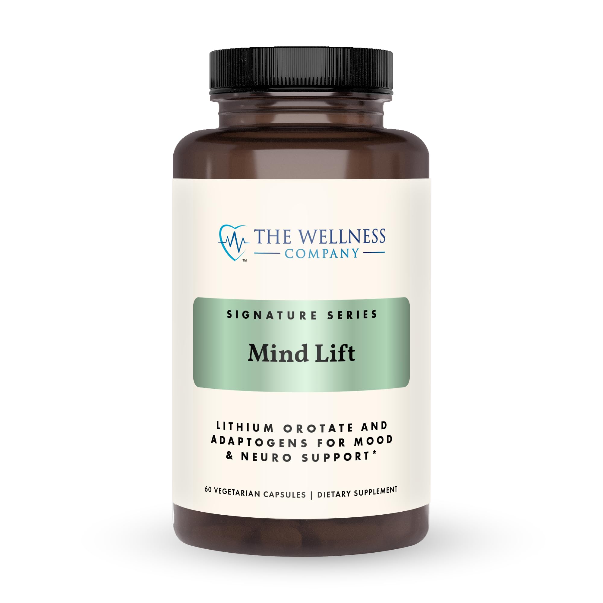 Mind Lift - Mood Boost, Mental Focus, Cognitive Defense - Lithium, GABA, DHA L-Phenylalanine | 60ct (1 Month Supply) The Wellness Company uk supplements