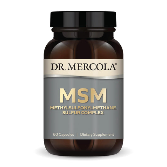 Dr. Mercola MSM Sulfur Complex - Joint Support & Cellular Health - OptiMSM - R-Alpha Lipoic Acid - TMG - Organic Sulfur Blend - 60 Capsules (30 Servings) Dr. MercolaAU supplements