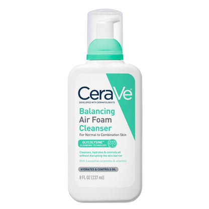 CeraVe Balancing Air Foam Face Wash, Foaming Facial Cleanser For Combination Skin, 8HR Oil Control + 24HR Hydration CeraVeUS supplements
