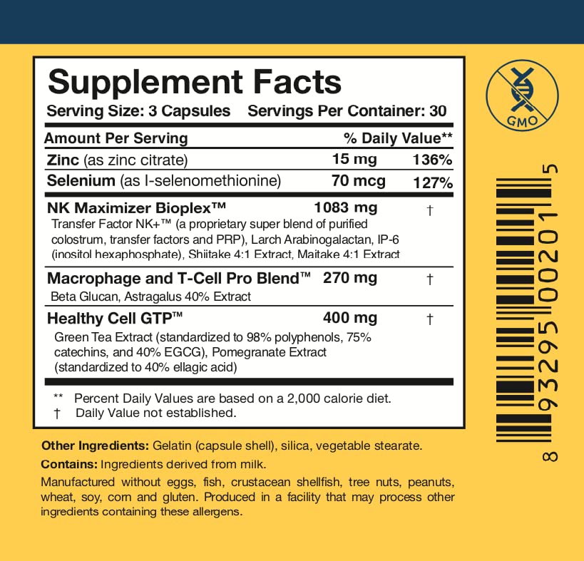 Researched Nutritionals Liposomal Glutathione (450mg) + Colostrum & Mushrooms Supplement for Immune Support - Enhanced Immunity Duo - Tri-Fortify Orange + Transfer Factor Multi-Immune (2 Piece Set) Researched Nutritionals Au supplements