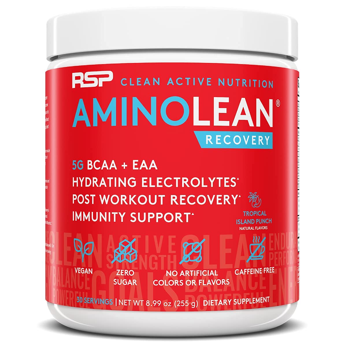 RSP NUTRITION Vegan AminoLean Pre Workout Energy (Pineapple Coconut 25 Servings) RSP NUTRITION Au supplements