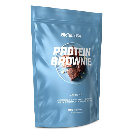 BioTechUSA Protein Brownie, Baking Mix with Collagen, whey proteins and sweeteners. 600 g, Chocolate BioTechUSAAU supplements