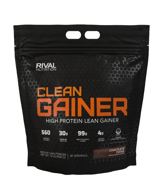 Rivalus Clean Gainer - Chocolate Fudge 10 Pound - Delicious Lean Mass Gainer RivalusAU supplements