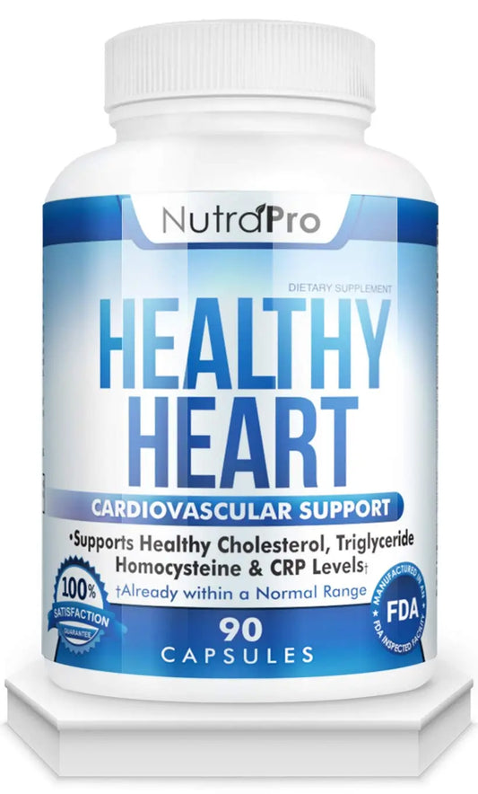 NutraPro Healthy Heart - Heart Health Supplements & Arteries Support .Healthy Cholesterol and Triglyceride. GMP Certified. NutraProAU supplements