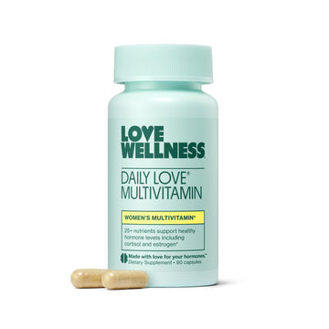 Love Wellness Daily Love Multivitamin for Women | Supports Energy, Cortisol, Immune Health, Stress Relief, & PMS | Complete with Vitamin D, C, Iron, Calcium, Zinc