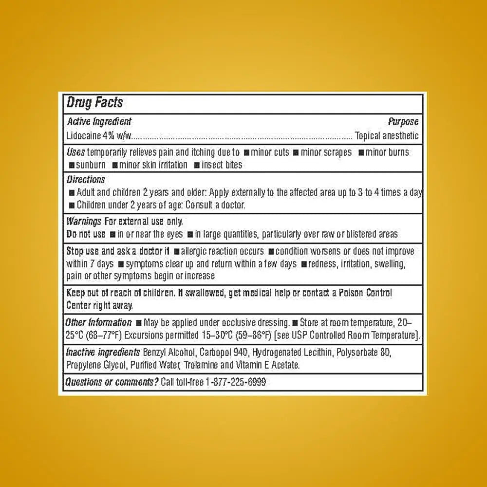 ASPERFLEX™ Lidocaine Pain Relief Cream 4% - Fast-Acting Numbing Cream for Muscle & Joint Pain, Arthritis, Backache, and More - 15G ASPERFLEX uk supplements