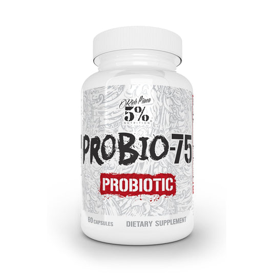 5% Nutrition Rich Piana Probio-75 Billion CFUs | Vegan, 14 Unique Strains 5% NutritionUS supplements