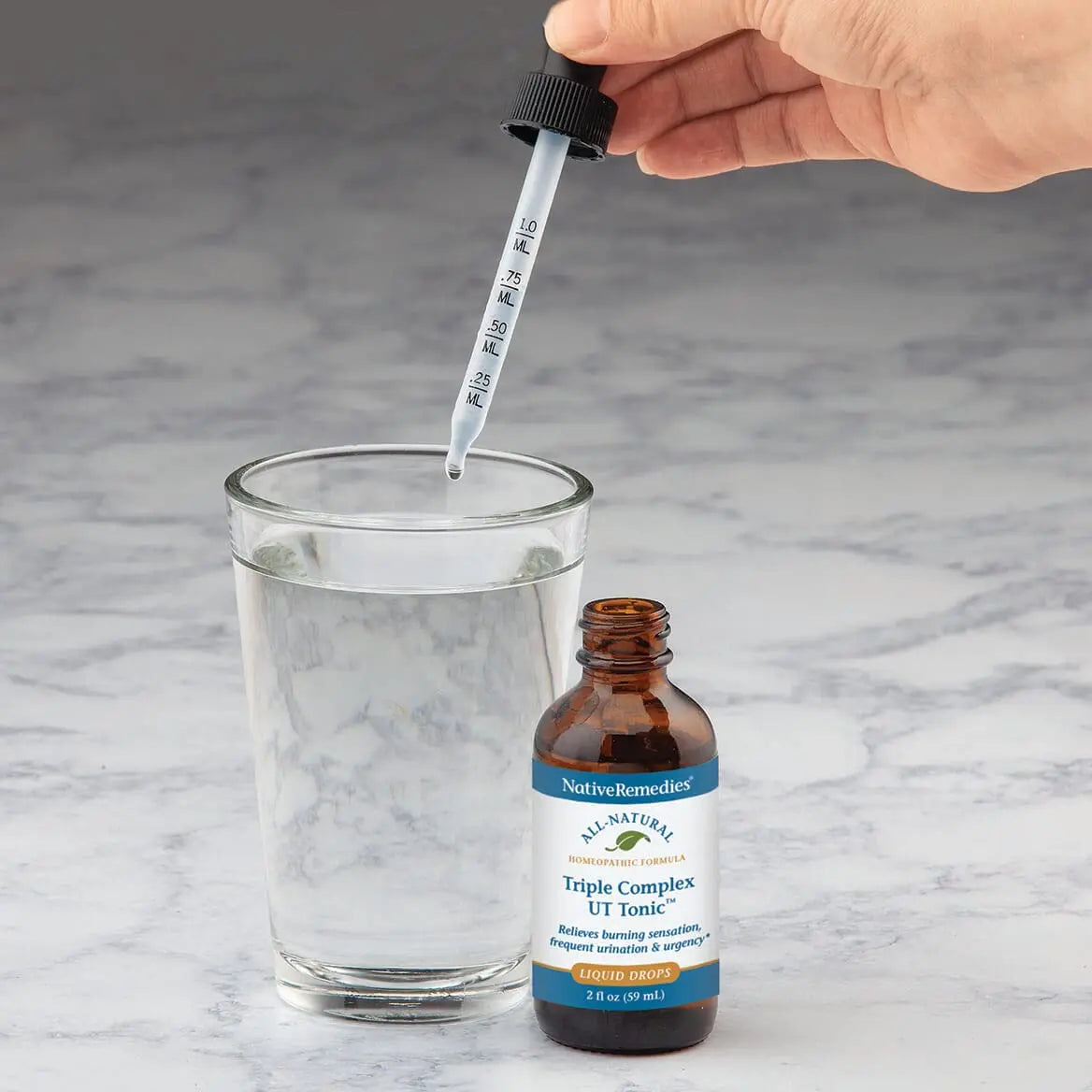 Native Remedies Triple Complex UT Tonic - Natural Homeopathic Formula to Relieve Bladder Irritation, Burning Sensation, Frequent Urination and Urgency - 59 mL Native Remedies Au supplements