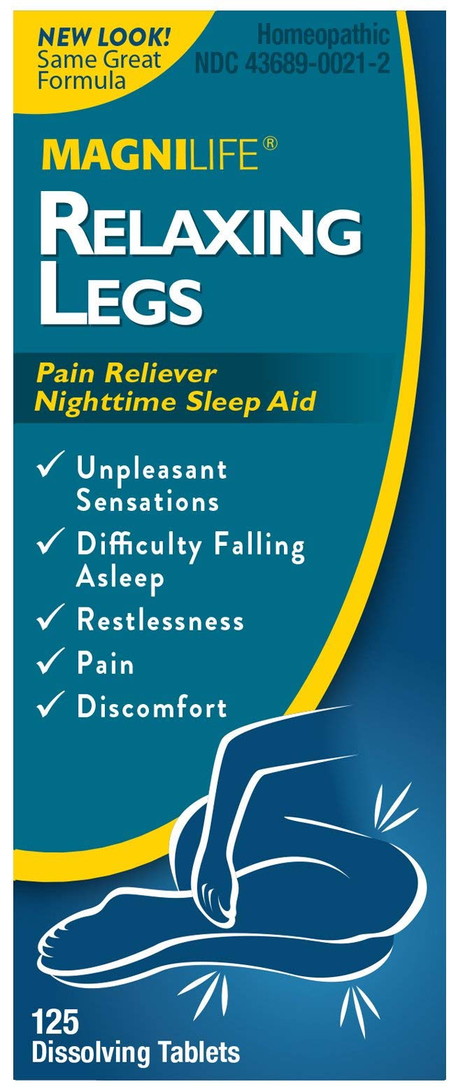 MagniLife Relaxing Legs 125 Count Quick Dissolve Tablets Relaxing Leg Cream PM 4oz Jar Restless Legs MagniLife Au supplements