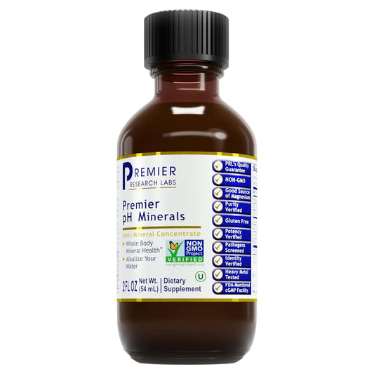 Premier Research Labs Premier Ph Minerals - Trace Minerals, Trace Mineral Drops, Minerals for Water, Magnesium Supplement for Distilled Water, Reverse Osmosis Water, Liquid Concentrate - 2 Fl Oz Premier Research LabsAU supplements