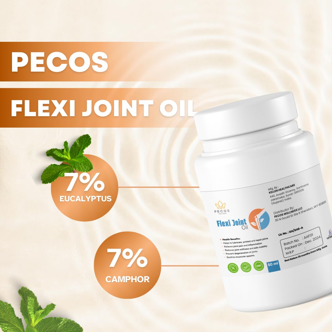 PECOS WELLNESS Flexi Joint Oil, Dietary Supplement PECOS WELLNESS Au supplements