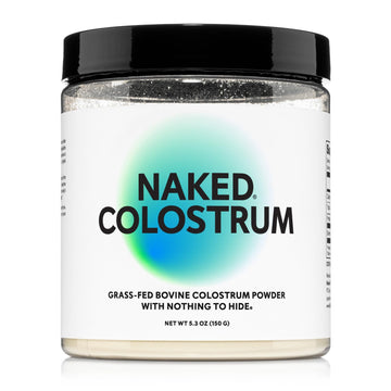 NAKED Colostrum Powder – 100% Grass-Fed Bovine Colostrum Supplement from US Farms | Tested at 20%+ IgG | Gut Health, Immunity, Recovery & Skin Support - 150 Servings NAKED Au supplements