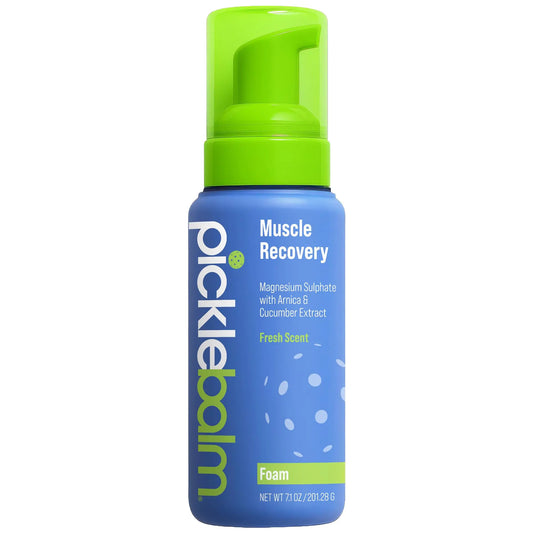 PickleBalm Pickleball Post-Game Foam Muscle Cramp Relief and Relaxer with Magnesium Sulphate, Arnica & Cucumber Extract for Pain and Leg Cramps, Sore Muscle Relief, 7.1oz Bottle PickleBalmAU supplements