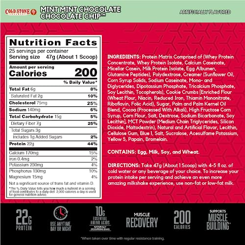BSN Syntha-6 Whey Protein Powder, Cold Stone Creamery- Mint Mint Chocolate BSN Au supplements