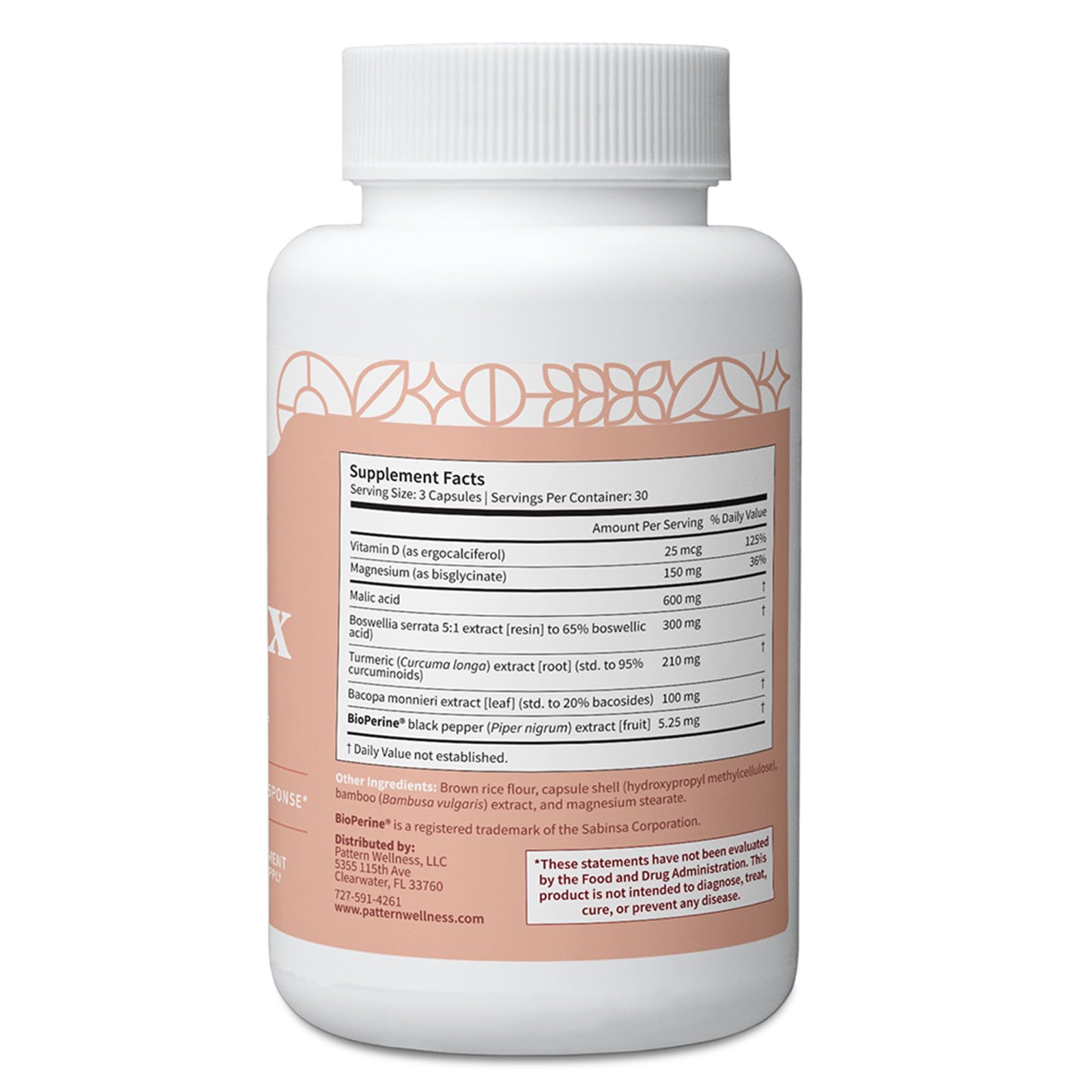 Pattern Wellness Fibro Complex – Advanced Formula with BioPerine® for Nutrient Absorption – Supports Muscle, Joint & Mobility Health – 90 Vegan Capsules Pattern Wellness Au supplements